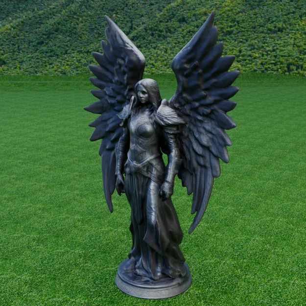 Mô hình 3D Nữ Hiệp Sĩ Thiên Thần Bóng Tối - Dark Angel Knight - Image 3