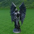 Mô hình 3D Nữ Hiệp Sĩ Thiên Thần Bóng Tối - Dark Angel Knight - Thumbnail 3