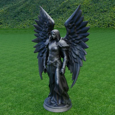 Mô hình 3D Nữ Hiệp Sĩ Thiên Thần Bóng Tối - Dark Angel Knight
