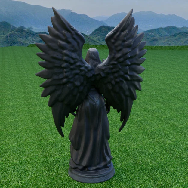 Mô hình 3D Nữ Hiệp Sĩ Thiên Thần Bóng Tối - Dark Angel Knight - Image 5