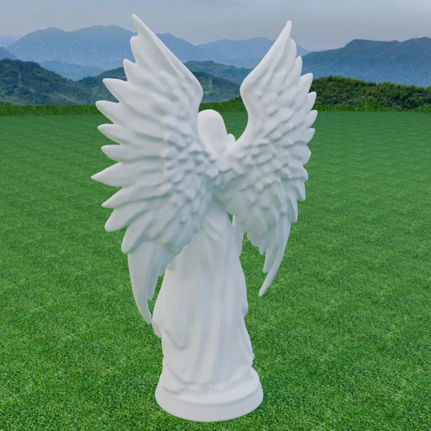 Mô hình 3D Nữ Hiệp Sĩ Thiên Thần Bóng Tối - Dark Angel Knight - Image 10