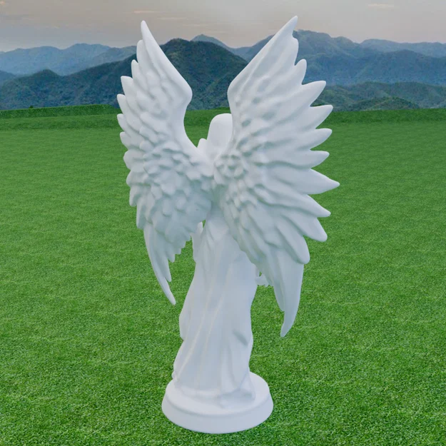 Mô hình 3D Nữ Hiệp Sĩ Thiên Thần Bóng Tối - Dark Angel Knight - Image 12