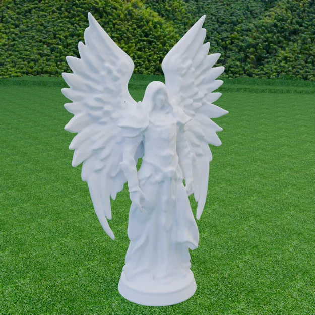 Mô hình 3D Nữ Hiệp Sĩ Thiên Thần Bóng Tối - Dark Angel Knight - Image 15