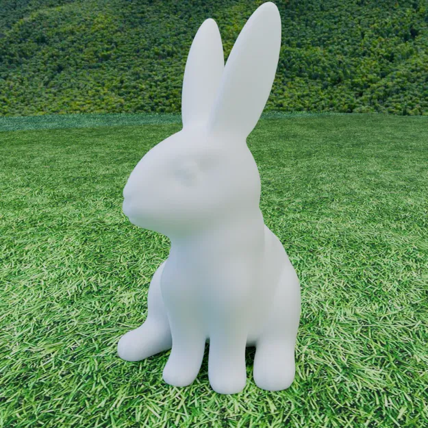 Mô hình chú thỏ phục sinh Easter Bunny dễ thương cho máy in 3D - Image 2