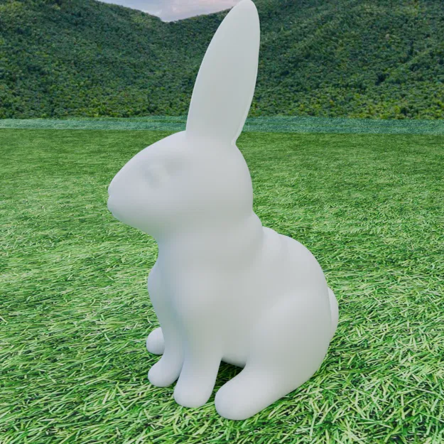 Mô hình chú thỏ phục sinh Easter Bunny dễ thương cho máy in 3D - Image 4