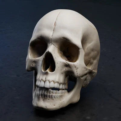 Mô hình hộp sọ người chi tiết (Real Skull) - File in 3D chất lượng cao