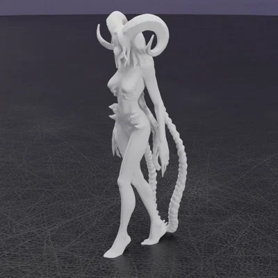 Mô hình 3D Devil Woman - Tượng nữ quỷ đầy ma mị