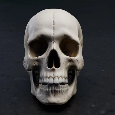Mô hình hộp sọ người chi tiết (Real Skull) - File in 3D chất lượng cao