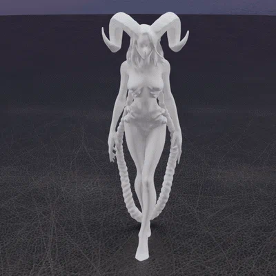 Mô hình 3D Devil Woman - Tượng nữ quỷ đầy ma mị