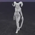 Mô hình 3D Devil Woman - Tượng nữ quỷ đầy ma mị - Thumbnail 3