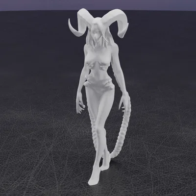 Mô hình 3D Devil Woman - Tượng nữ quỷ đầy ma mị