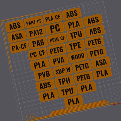 Nhãn dán cuộn nhựa RepRack (Đa sắc hoặc đơn sắc) - 20mm