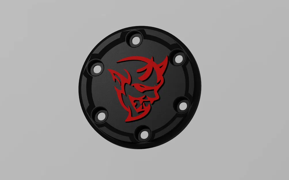 Nắp đậy vô lăng Logitech G29 họa tiết Dodge Demon tùy chỉnh - Image 1