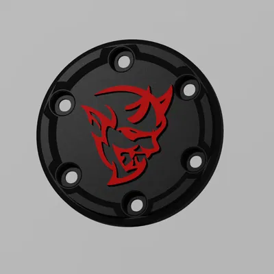 Nắp đậy vô lăng Logitech G29 họa tiết Dodge Demon tùy chỉnh