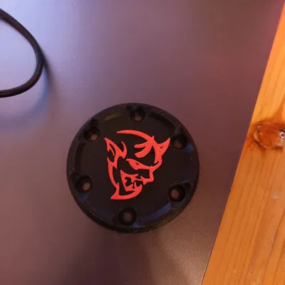 Nắp đậy vô lăng Logitech G29 họa tiết Dodge Demon tùy chỉnh
