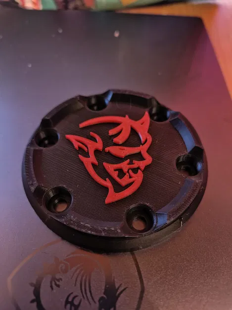 Nắp đậy vô lăng Logitech G29 họa tiết Dodge Demon tùy chỉnh - Image 3