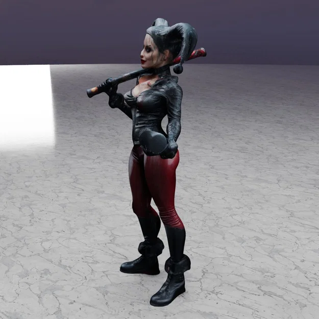 Mô hình 3D Harley Quinn ấn tượng - Tải ngay file STL chất lượng cao - Image 6