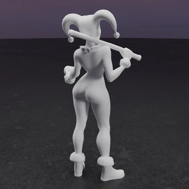 Mô hình 3D Harley Quinn ấn tượng - Tải ngay file STL chất lượng cao - Image 8