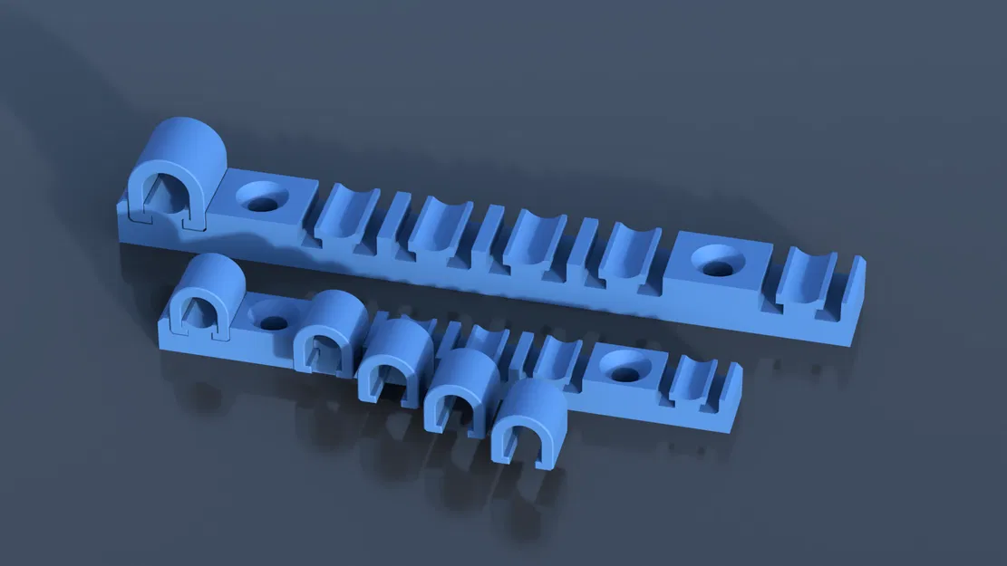 Bộ kẹp quản lý dây cáp dưới bàn - Image 2