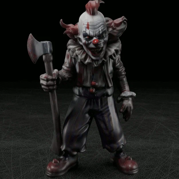 Gã Hề Kinh Dị Cầm Rìu (Creepy Clown with Axe) - Image 1