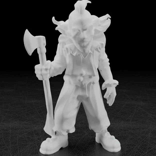 Gã Hề Kinh Dị Cầm Rìu (Creepy Clown with Axe) - Image 2