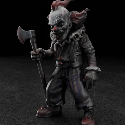 Gã Hề Kinh Dị Cầm Rìu (Creepy Clown with Axe)