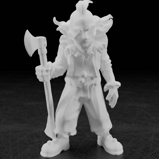 Gã Hề Kinh Dị Cầm Rìu (Creepy Clown with Axe) - Image 6
