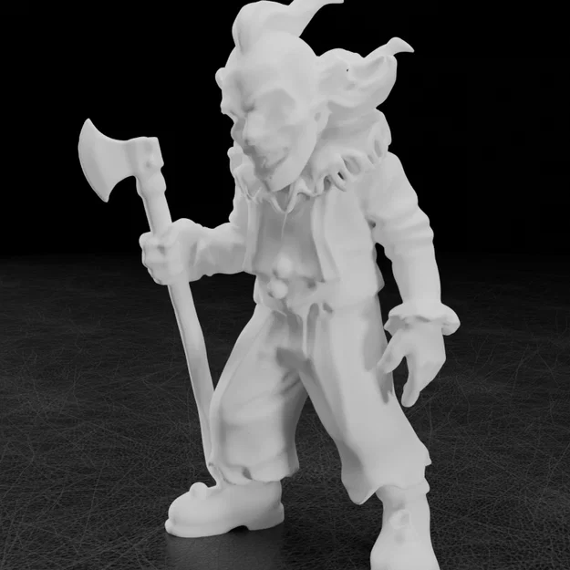 Gã Hề Kinh Dị Cầm Rìu (Creepy Clown with Axe) - Image 7