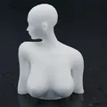 Tượng bán thân nữ nhân - Mô hình 3D trang trí nghệ thuật - Thumbnail 2