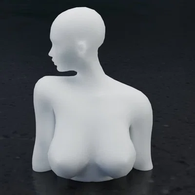 Tượng bán thân nữ nhân - Mô hình 3D trang trí nghệ thuật