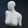 Tượng bán thân nữ nhân - Mô hình 3D trang trí nghệ thuật - Thumbnail 3