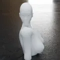 Tượng bán thân nữ nhân - Mô hình 3D trang trí nghệ thuật - Thumbnail 7
