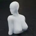 Tượng bán thân nữ nhân - Mô hình 3D trang trí nghệ thuật - Thumbnail 8
