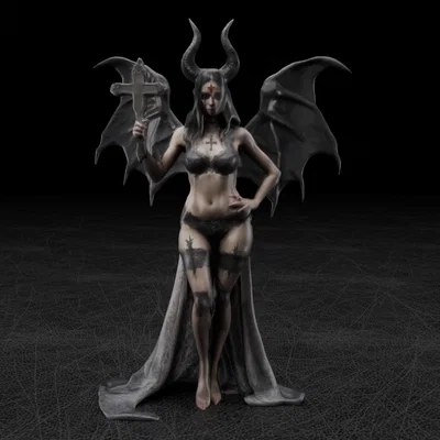 Mô hình 3D Evil Woman - Nữ quỷ đầy ma mị