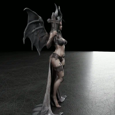 Mô hình 3D Evil Woman - Nữ quỷ đầy ma mị