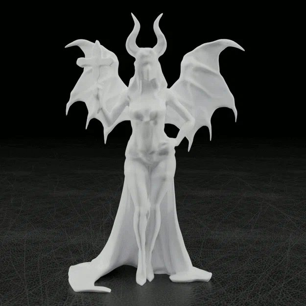 Mô hình 3D Evil Woman - Nữ quỷ đầy ma mị - Image 3