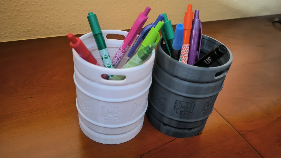 Mẫu ống cắm bút 3D hình thùng bia Duff siêu ngầu - Image 7