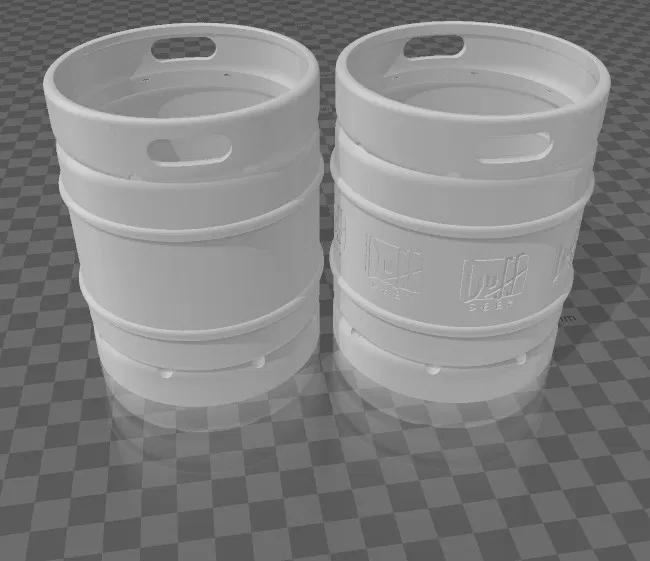 Mẫu ống cắm bút 3D hình thùng bia Duff siêu ngầu - Image 16