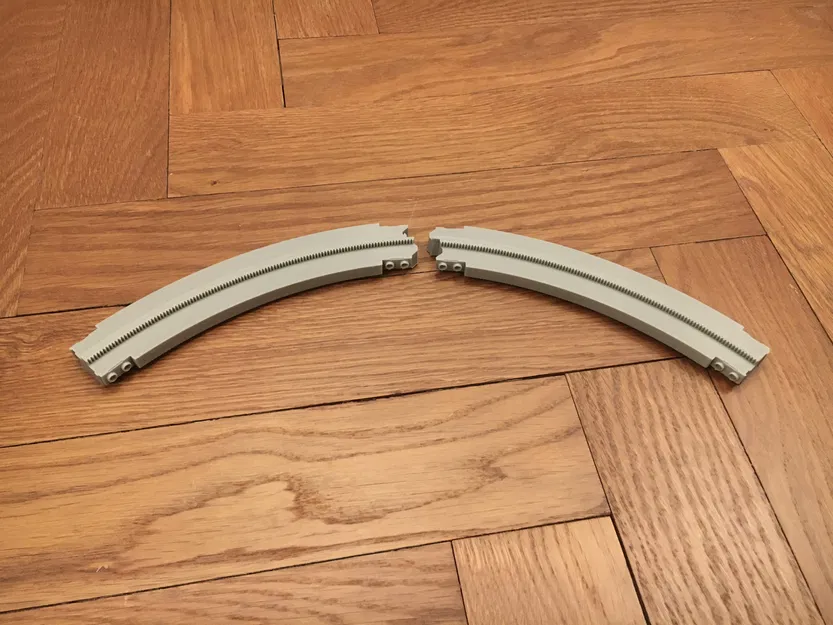 Khúc cua đường ray Lego Monorail R28 - File In 3D Chi Tiết - Image 1