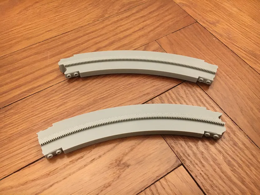 Khúc cua đường ray Lego Monorail R28 - File In 3D Chi Tiết - Image 2