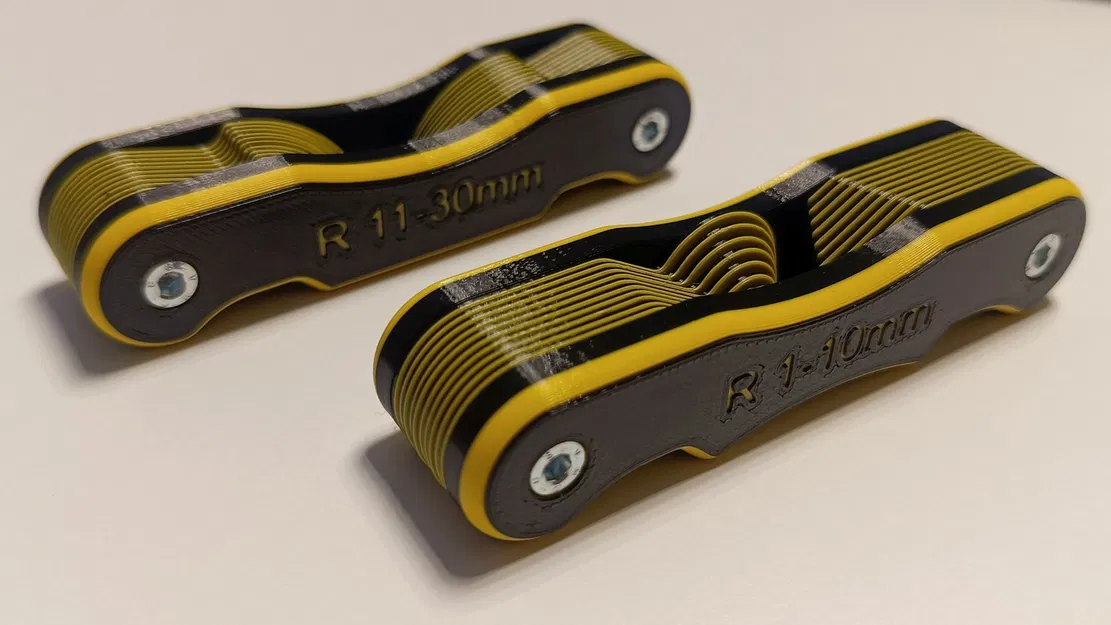 Bộ thước đo bán kính (Radius gauges) 1-30mm - Image 1