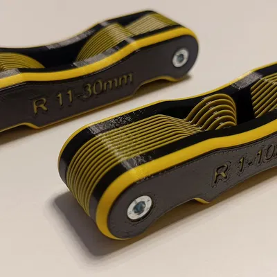 Bộ thước đo bán kính (Radius gauges) 1-30mm