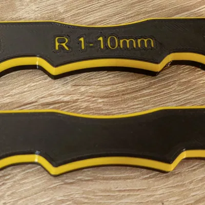 Bộ thước đo bán kính (Radius gauges) 1-30mm