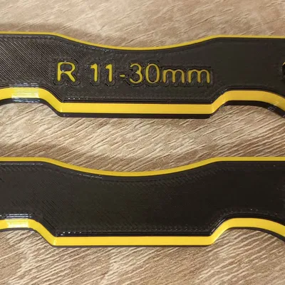 Bộ thước đo bán kính (Radius gauges) 1-30mm