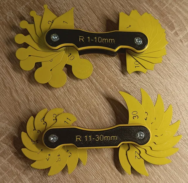 Bộ thước đo bán kính (Radius gauges) 1-30mm - Image 6