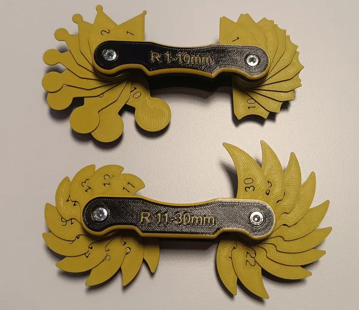 Bộ thước đo bán kính (Radius gauges) 1-30mm - Image 7