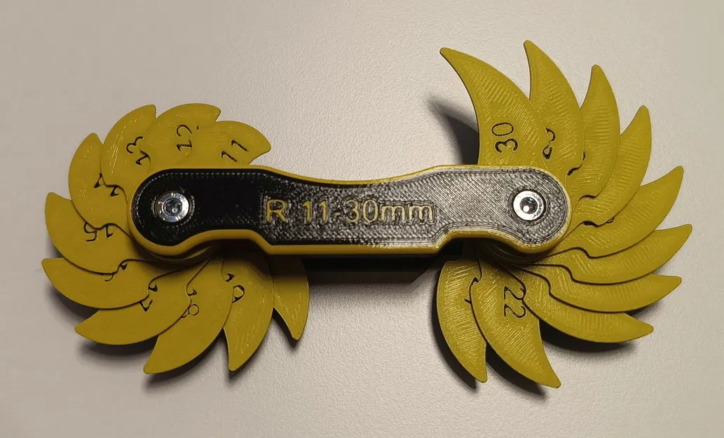 Bộ thước đo bán kính (Radius gauges) 1-30mm - Image 10