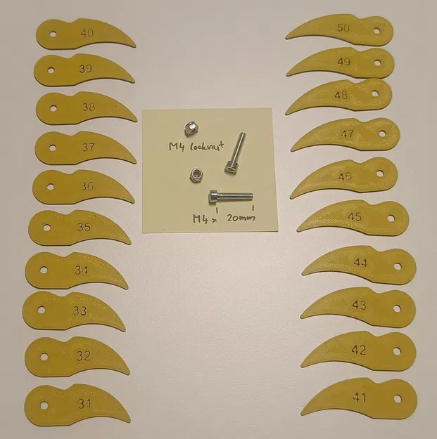 Bộ thước đo bán kính 31-50mm - Image 3