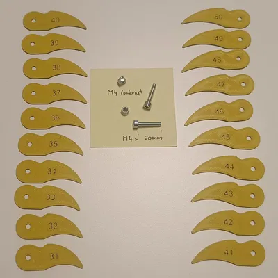 Bộ thước đo bán kính 31-50mm