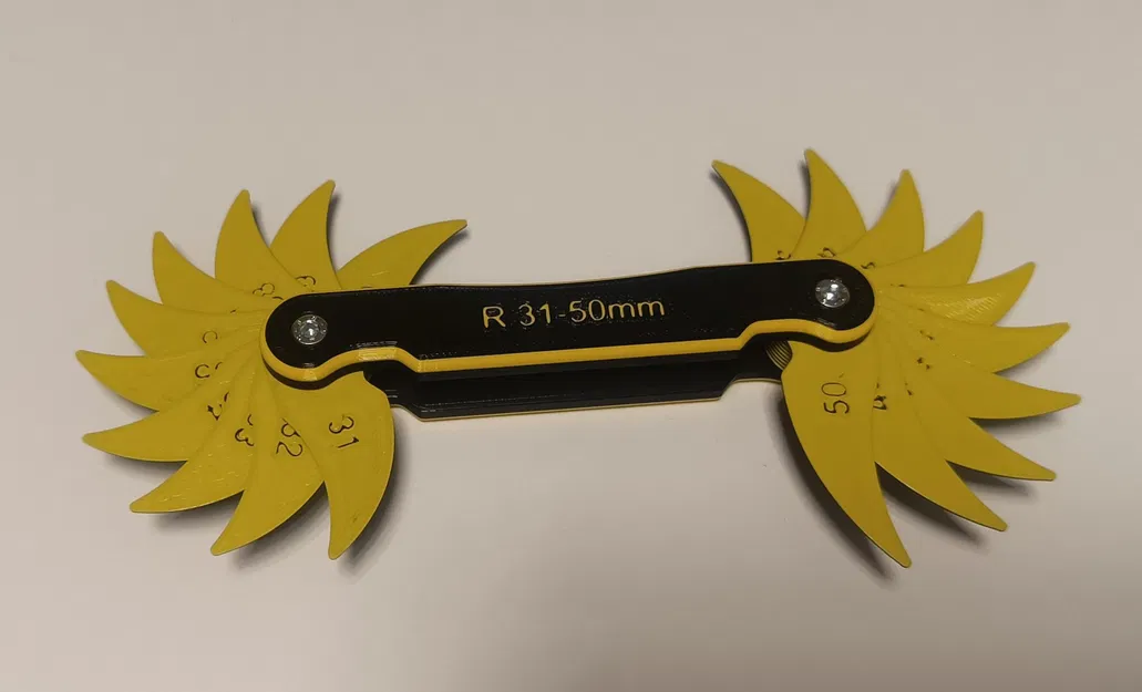 Bộ thước đo bán kính 31-50mm - Image 5